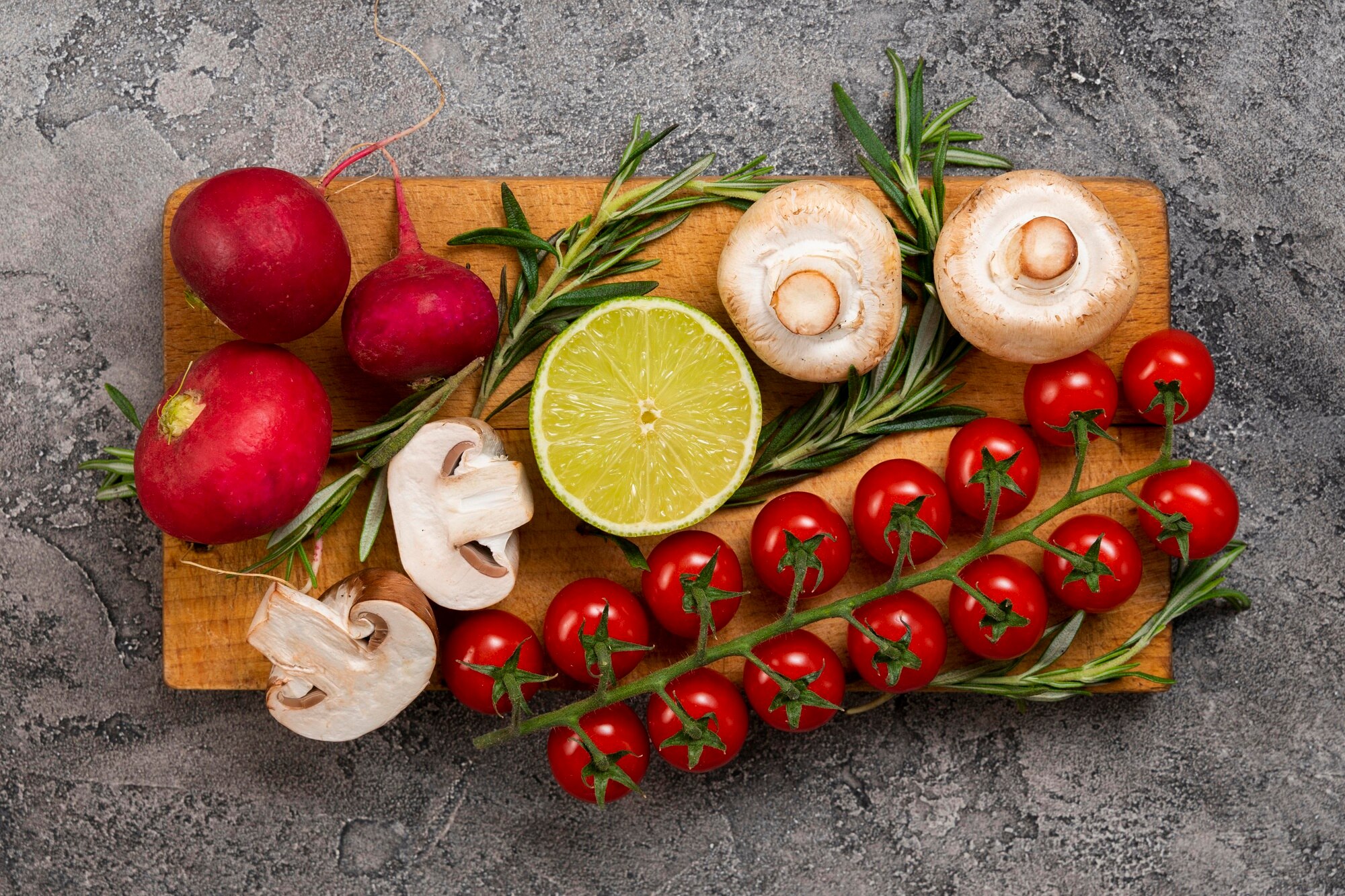Ingredientes naturales frescos